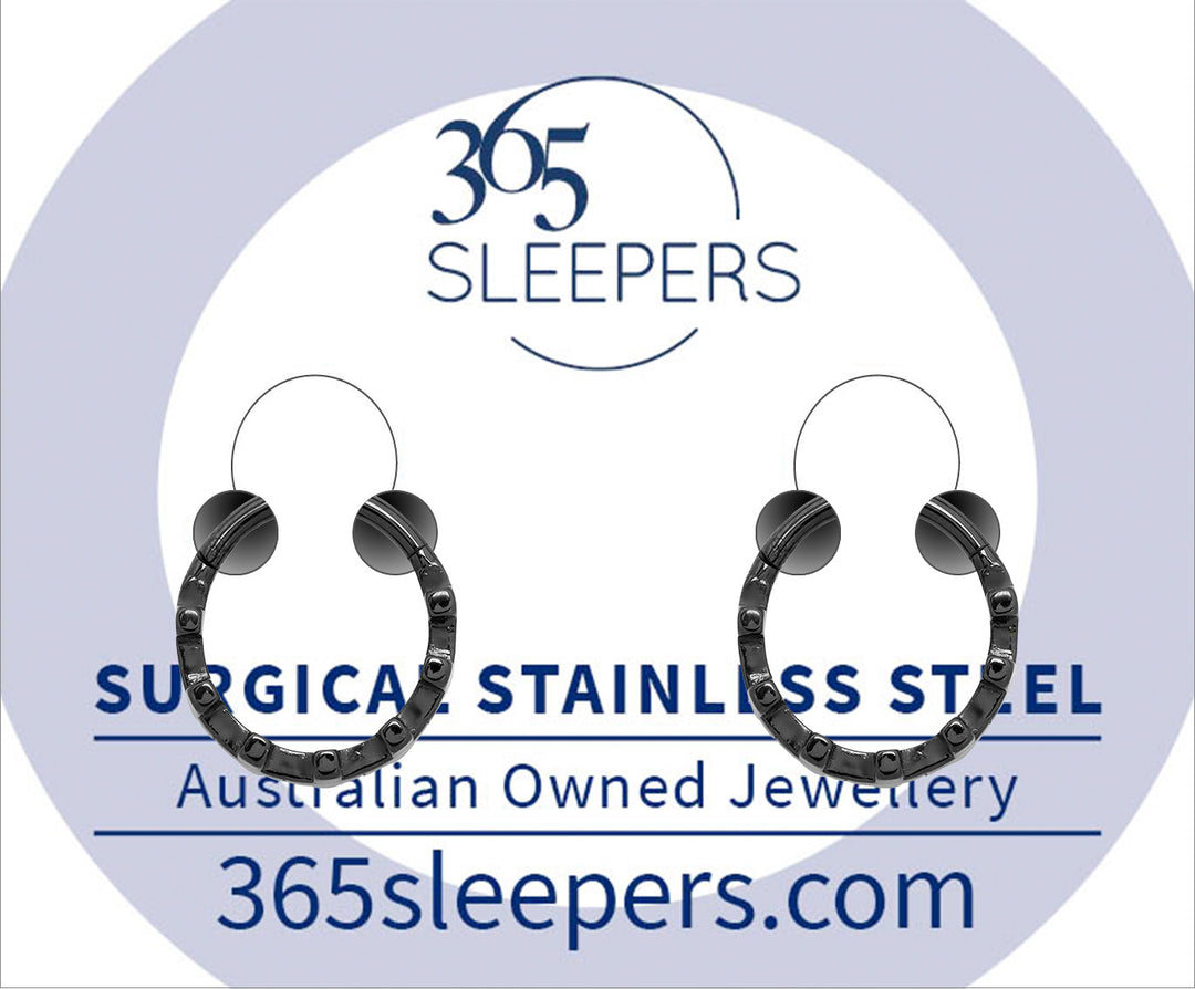 1 Pair Stainless Steel 16G Cross Sleeper Earrings - PFGWholesale
