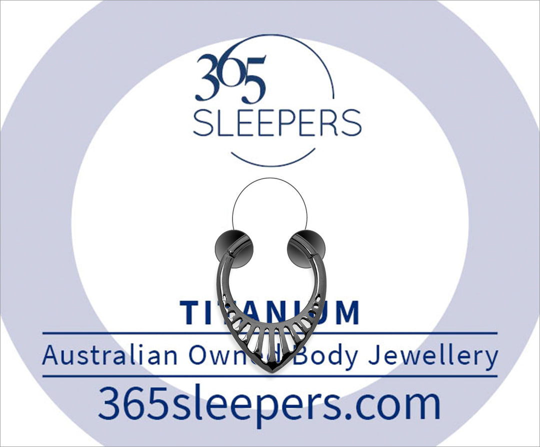 1 Piece 16G Titanium Tear Drop Hinged Hoop Segment Ring Piercing Earring 8mm 10mm - PFGWholesale