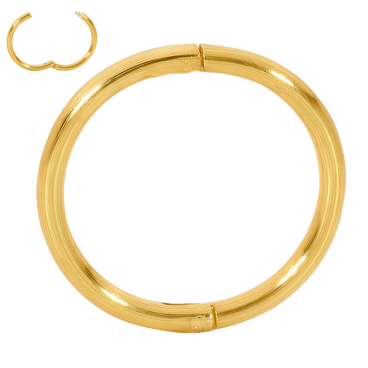 2pcs 18G Gold Plated Solid Sterling Silver Polished Sleeper Earrings