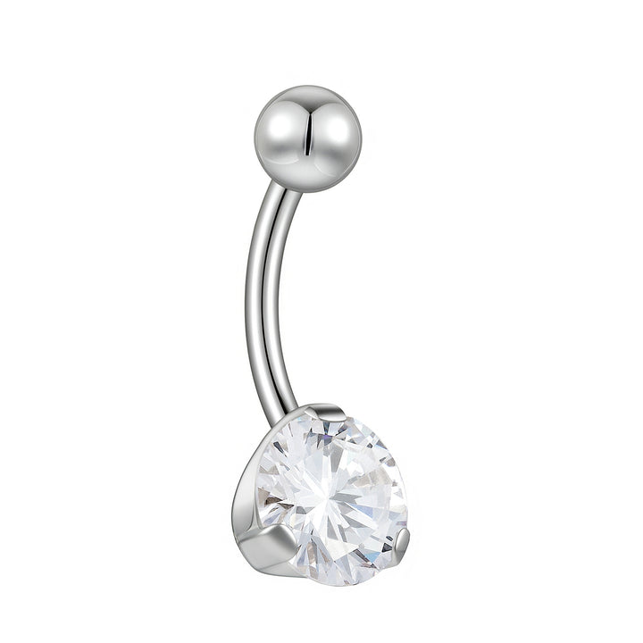 1pc Titanium Gem Internally Threaded Belly Bar - PFGWholesale