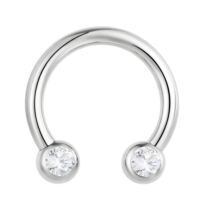 1 Stück G23 Titan 16G 14G 12G 10G Circular Barbell Hufeisen Bar Septum Nasenring Piercing mit Innengewinde 6mm - 12mm