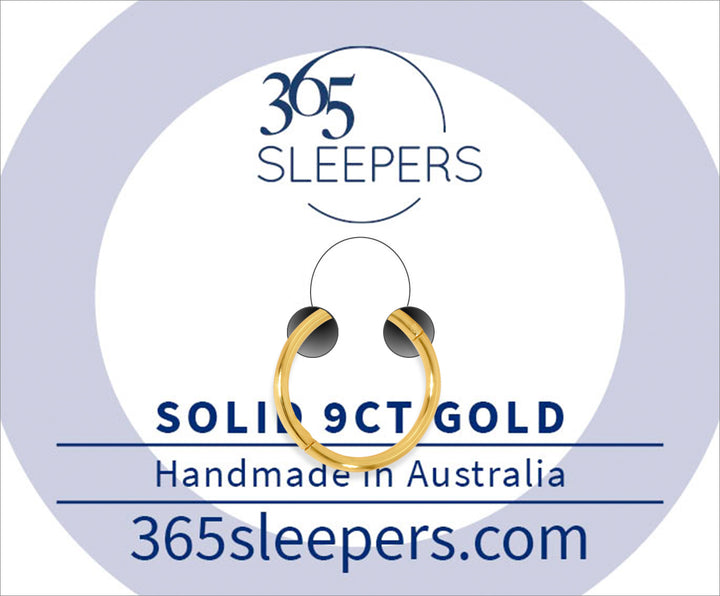 365 Sleepers 9ct Solid Yellow Gold Sleeper Earrings in Singles or Pairs - 18G - PFGWholesale