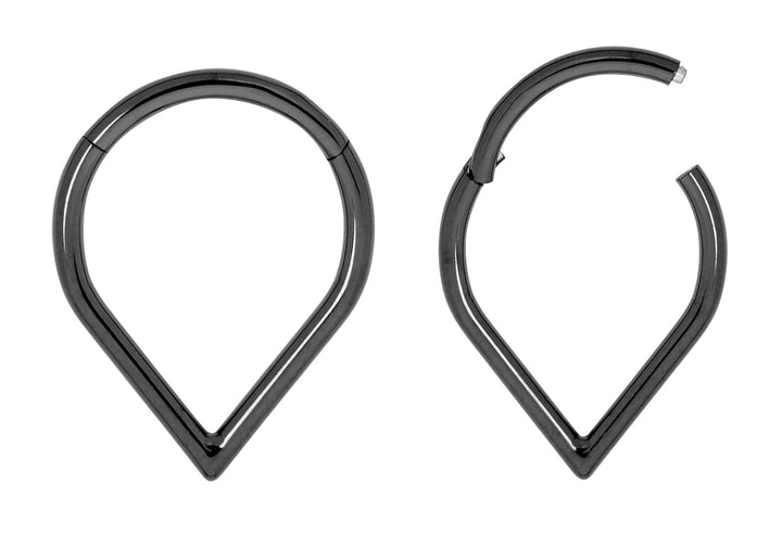 1 Pair Titanium Tear Drop Sleeper Earrings - 18G - PFGWholesale