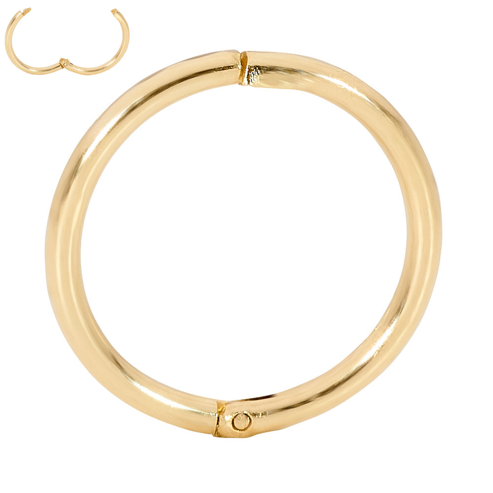 365 Sleepers 1 Piece 9ct Yellow Gold Earring / Body Piercing Ring - 18G - PFGWholesale